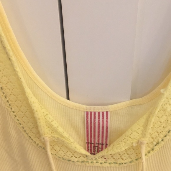 Free People Yellow Tank Top - Picture 2 of 3